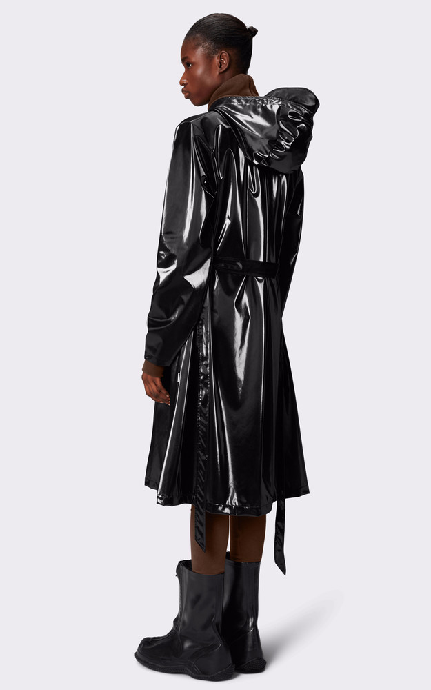 La Canadienne A-Line Jacket Longer 12040 Noir Brillant