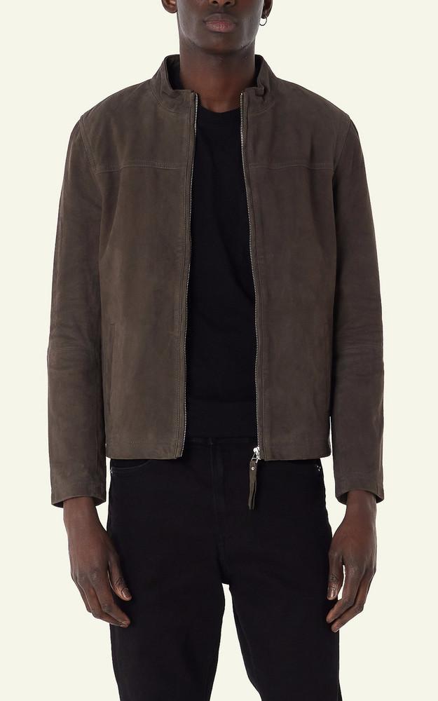 La Canadienne Blouson Cuir Velours Sylvino Smoke Grey