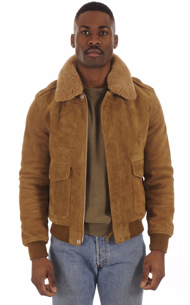 La Canadienne Blouson Pilote Cuir Velours LC2410S Rust
