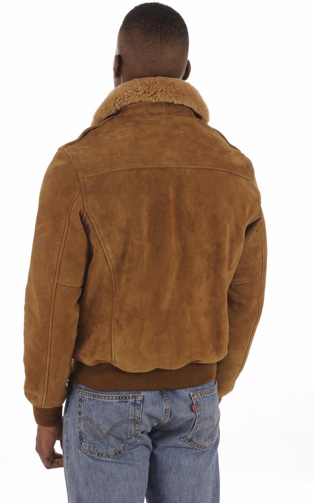 La Canadienne Blouson Pilote Cuir Velours LC2410S Rust
