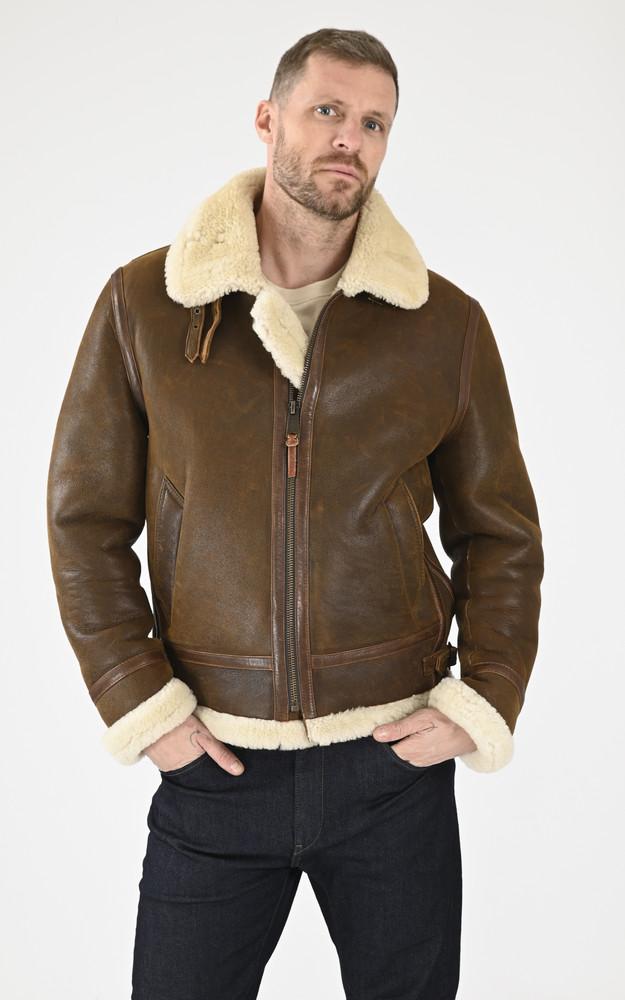 La Canadienne Bombardier Vintage Irvin Mouton Marron