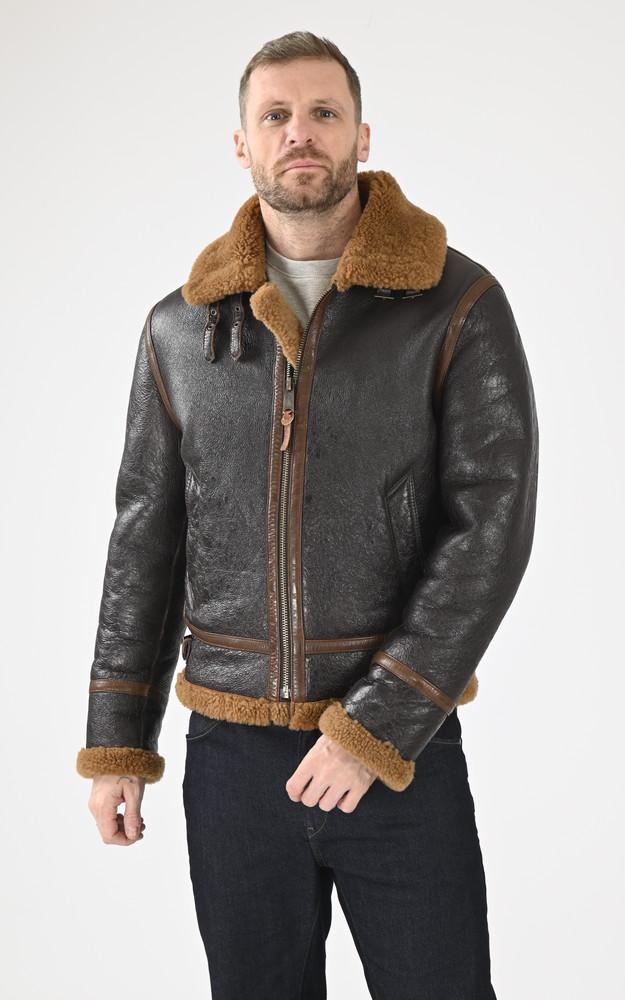 La Canadienne Bombardier Vintage Irvin Mouton Tabac