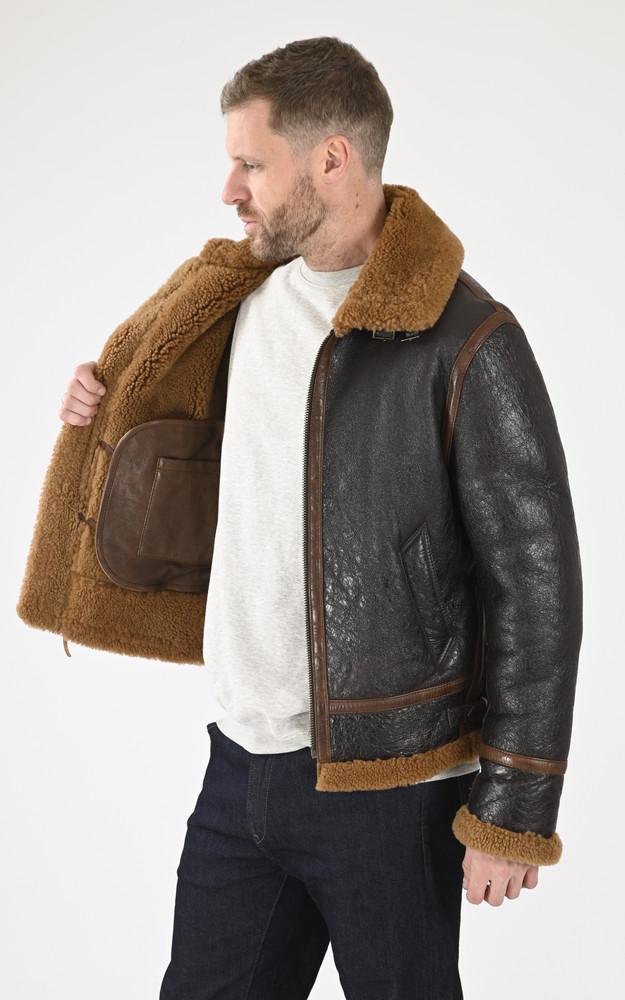 La Canadienne Bombardier Vintage Irvin Mouton Tabac