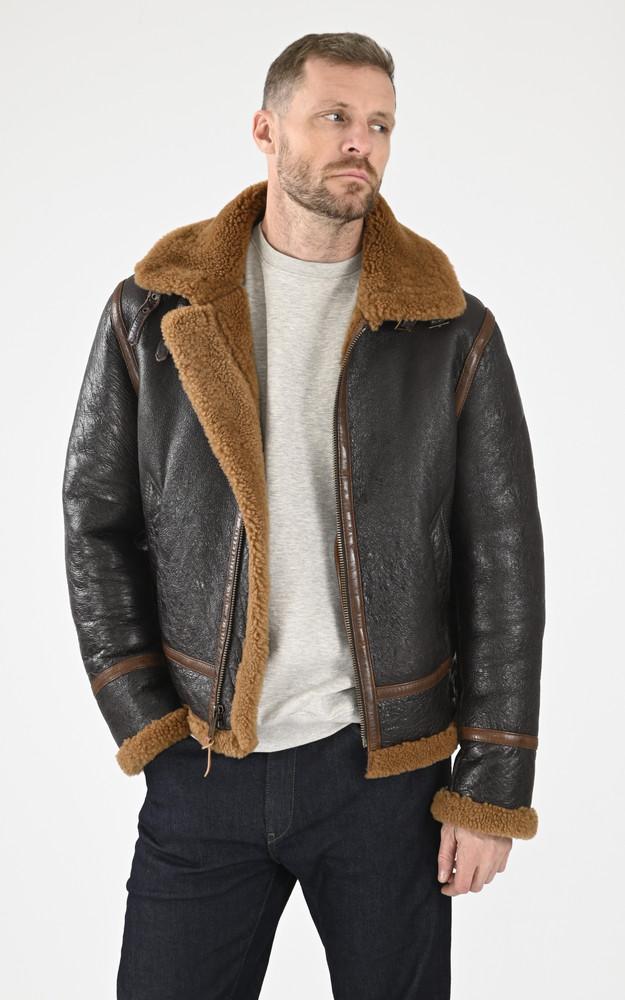 la canadienne Bombardier vintage Irvin mouton tabac