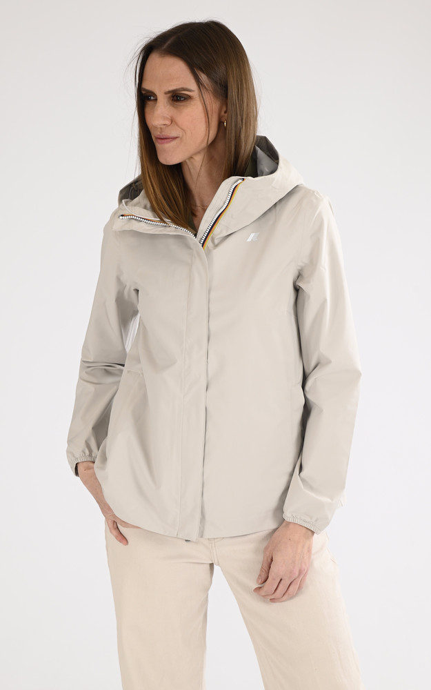 La Canadienne Coupe-vent Marguerite Stretch Dot Bleu Beige