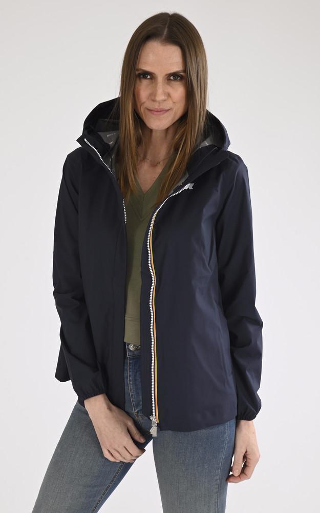 La Canadienne Coupe-vent Marguerite Stretch Dot Bleu Marine