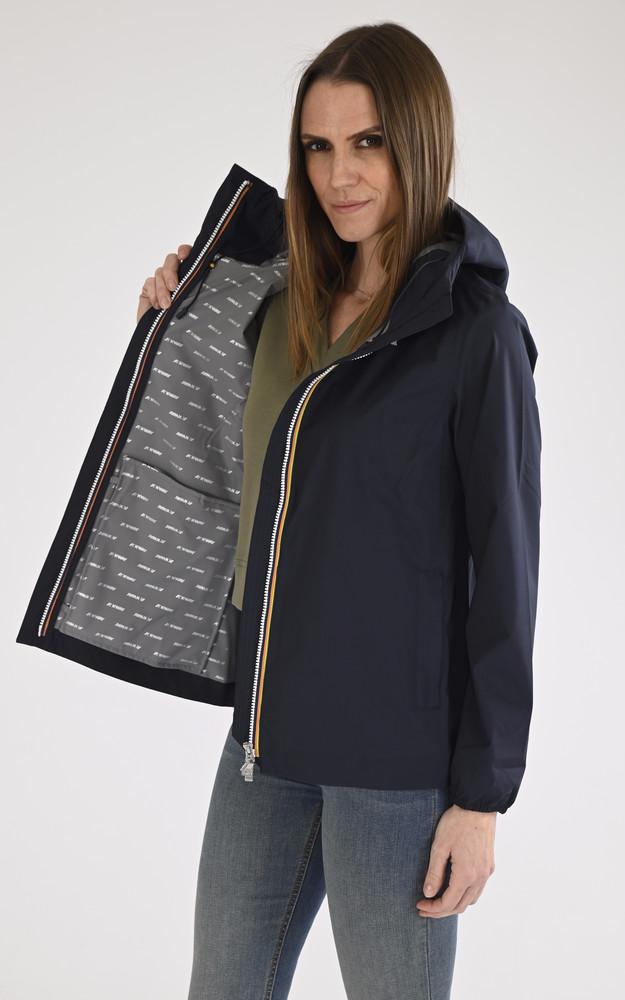 La Canadienne Coupe-vent Marguerite Stretch Dot Bleu Marine