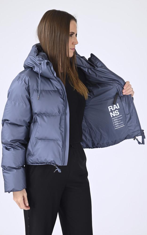 La Canadienne Doudoune Courte Alta 15150 Mixte Bleu Métallisé