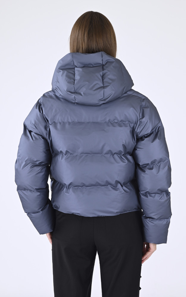 La Canadienne Doudoune Courte Alta 15150 Mixte Bleu Métallisé