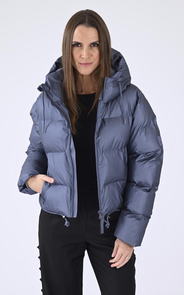La Canadienne Doudoune Courte Alta 15150 Mixte Bleu Métallisé
