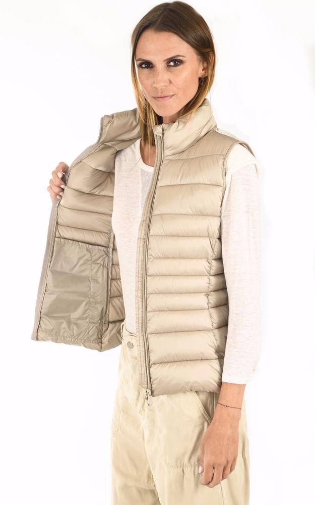 La Canadienne Doudoune Fine Sans Manches Lynn Beige