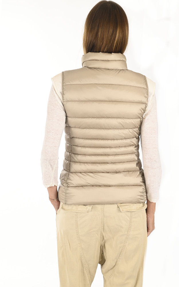 La Canadienne Doudoune Fine Sans Manches Lynn Beige