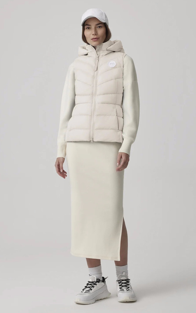La Canadienne Doudoune Sans Manches Clair Vest écru