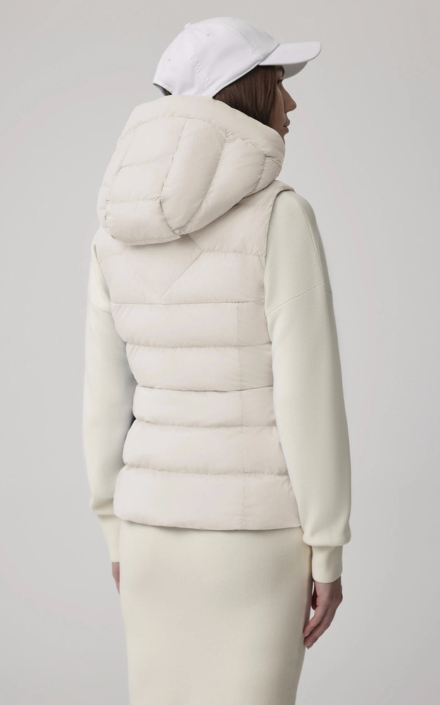 La Canadienne Doudoune Sans Manches Clair Vest écru