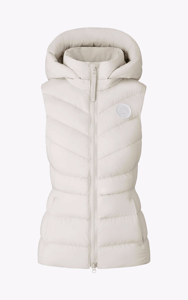 La Canadienne Doudoune Sans Manches Clair Vest écru