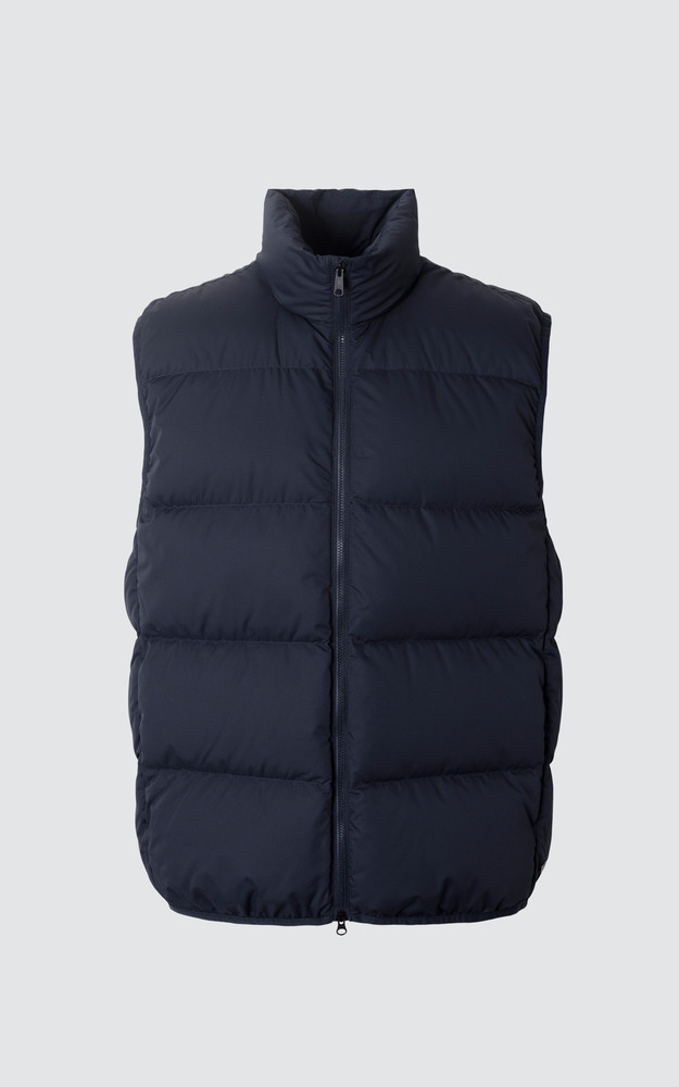 La Canadienne Doudoune Sans Manches SCRIPT Bleu Marine