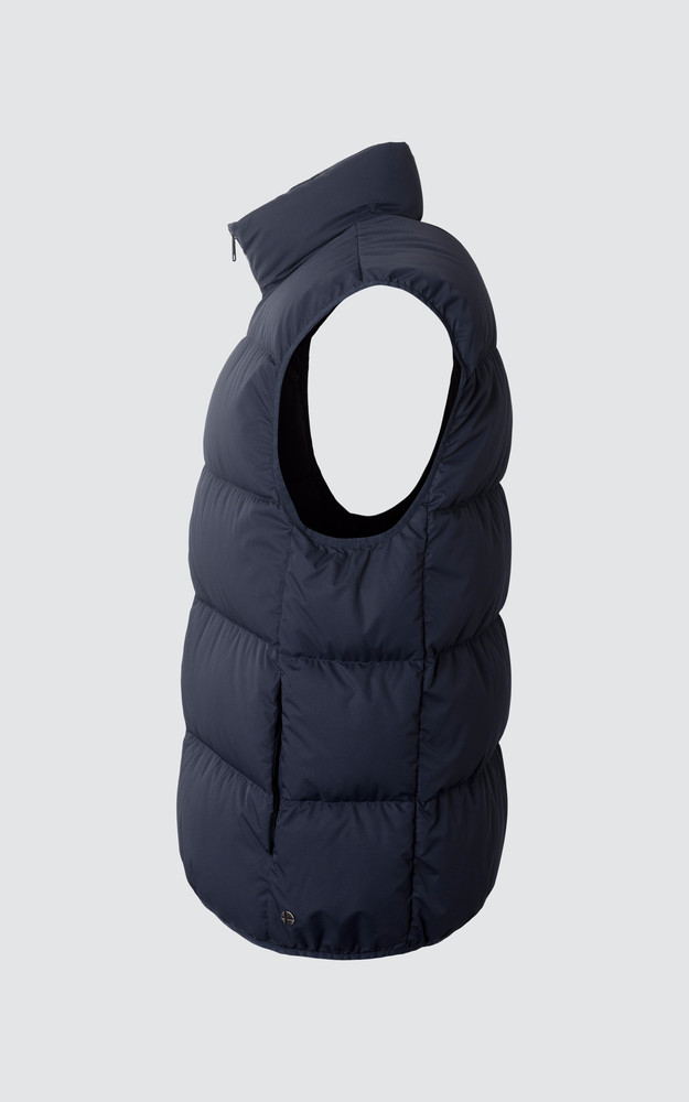 La Canadienne Doudoune Sans Manches SCRIPT Bleu Marine