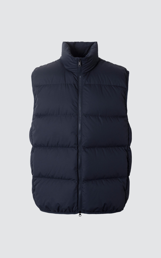 La Canadienne Doudoune Sans Manches SCRIPT Bleu Marine