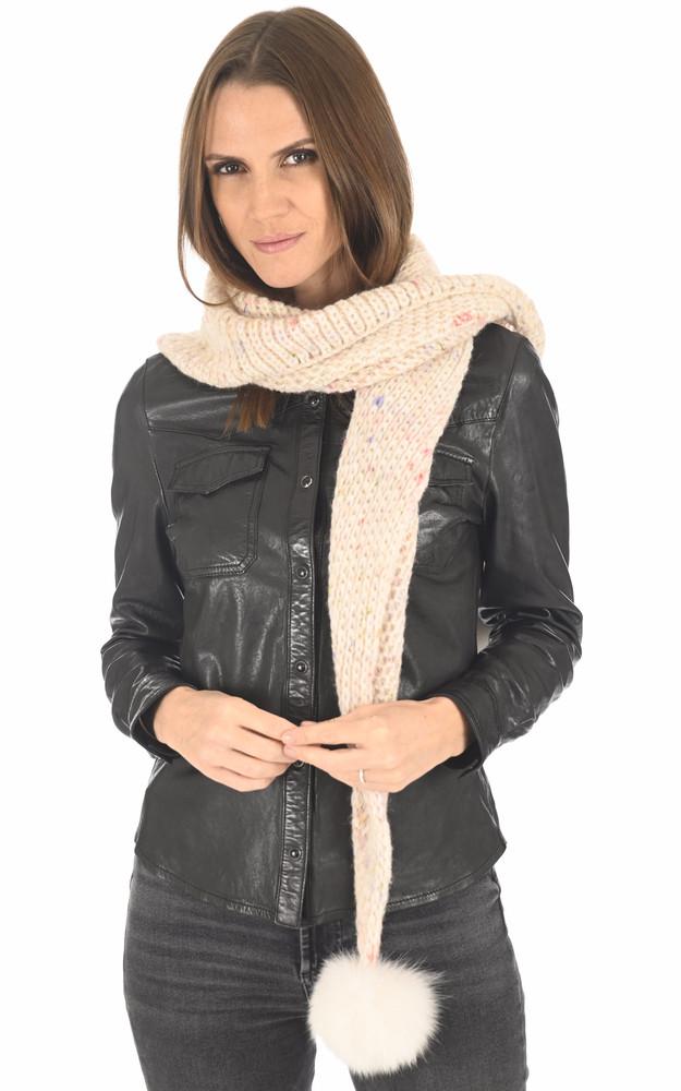 La Canadienne Etole Alpaga Et Renard Beige Mouchetée