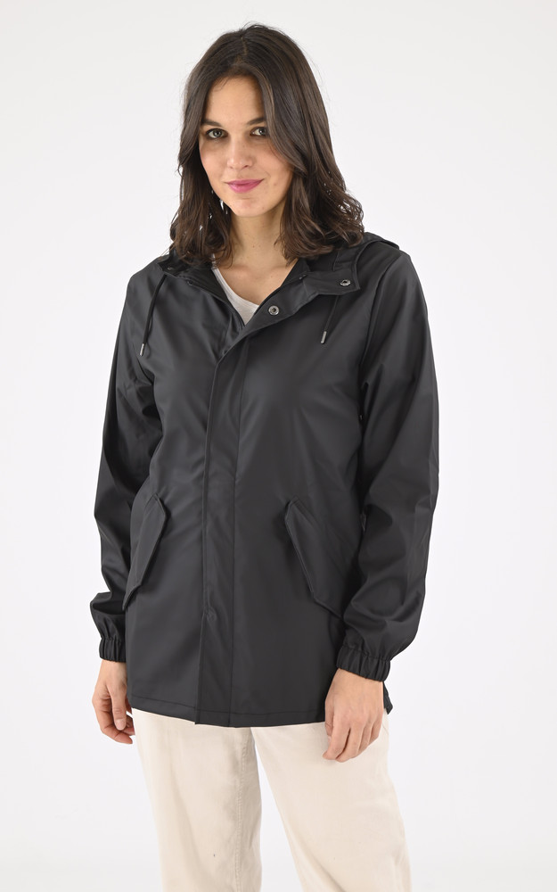 La Canadienne Imperméable Court Fishtail 18010 Mixte Noir