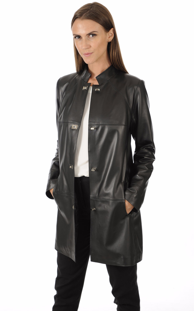 la canadienne 3/4 Cuir Femme