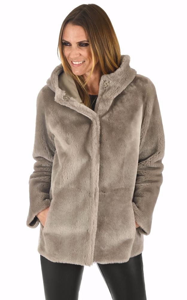 La Canadienne 3/4 Peau Lainée Taupe