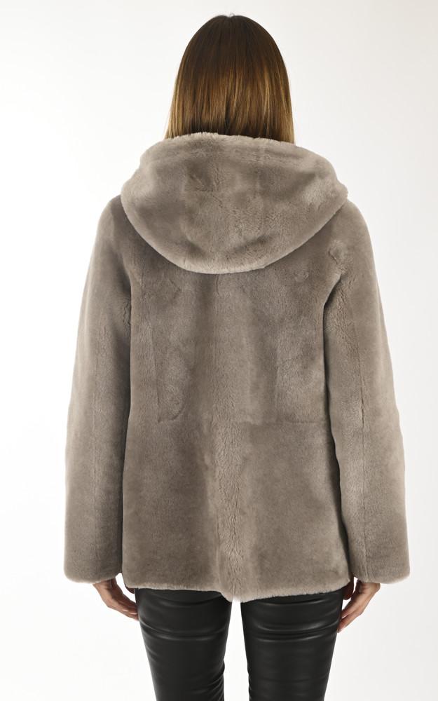 La Canadienne 3/4 Peau Lainée Taupe