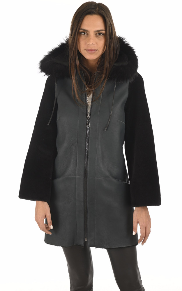 La Canadienne 3/4 Réversible Mérinos Vert Foncé