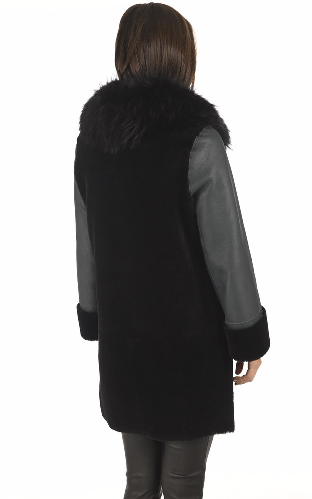 La Canadienne 3/4 Réversible Mérinos Vert Foncé