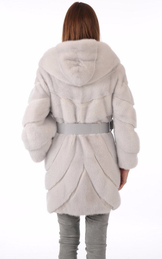 La Canadienne 3/4 Vison Gris Clair