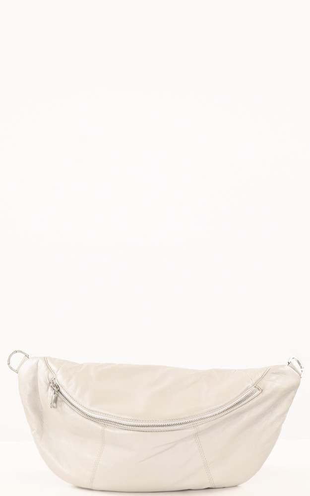 La Canadienne Banane Cuir Agneau Argent