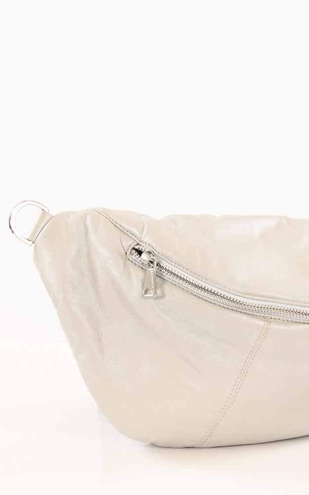 La Canadienne Banane Cuir Agneau Argent