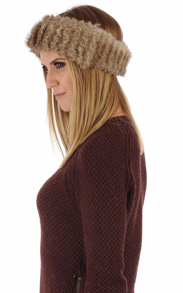 La Canadienne Bandeau En Lapin Naturel