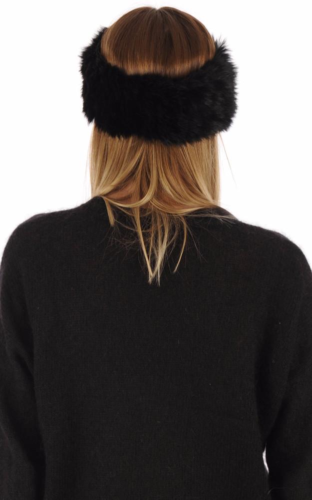 La Canadienne Bandeau En Lapin Noir