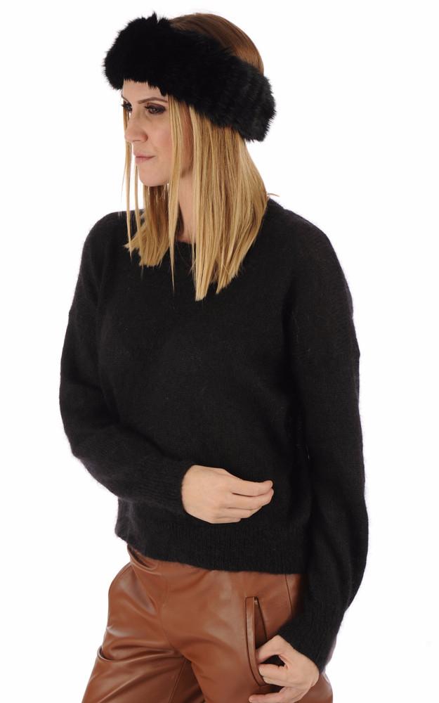 la canadienne Bandeau en lapin noir