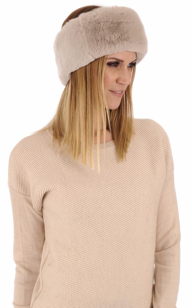 La Canadienne Bandeau En Rex Beige