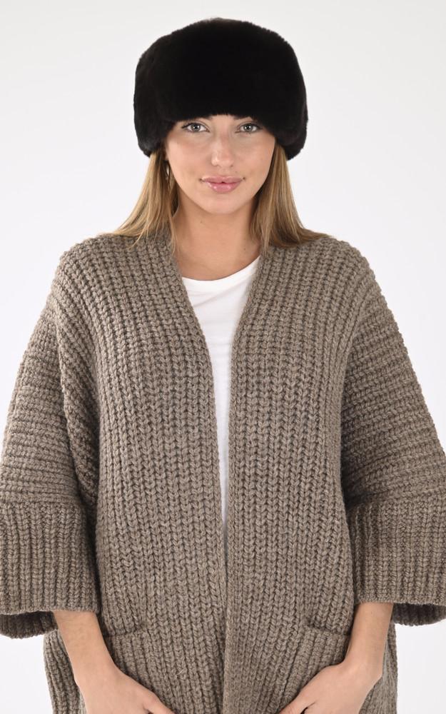 La Canadienne Bandeau En Rex Marron