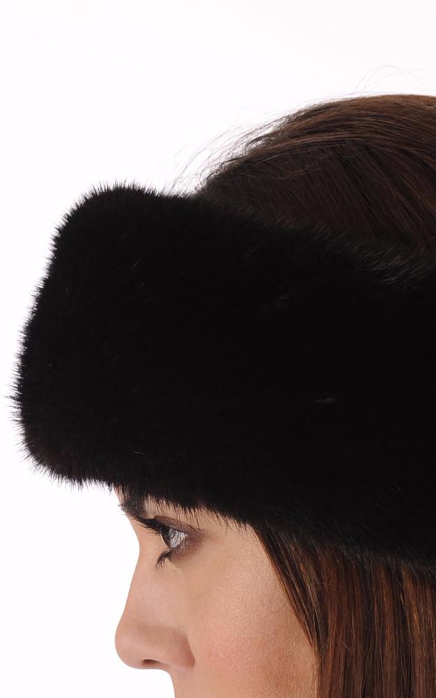 La Canadienne Bandeau Vison Marron Foncé