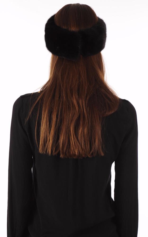 La Canadienne Bandeau Vison Marron Foncé