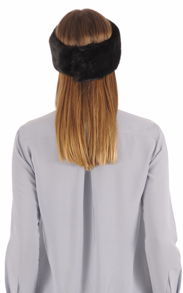 La Canadienne Bandeau Vison Noir
