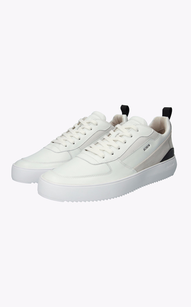 la canadienne Baskets cuir BG169 blanc