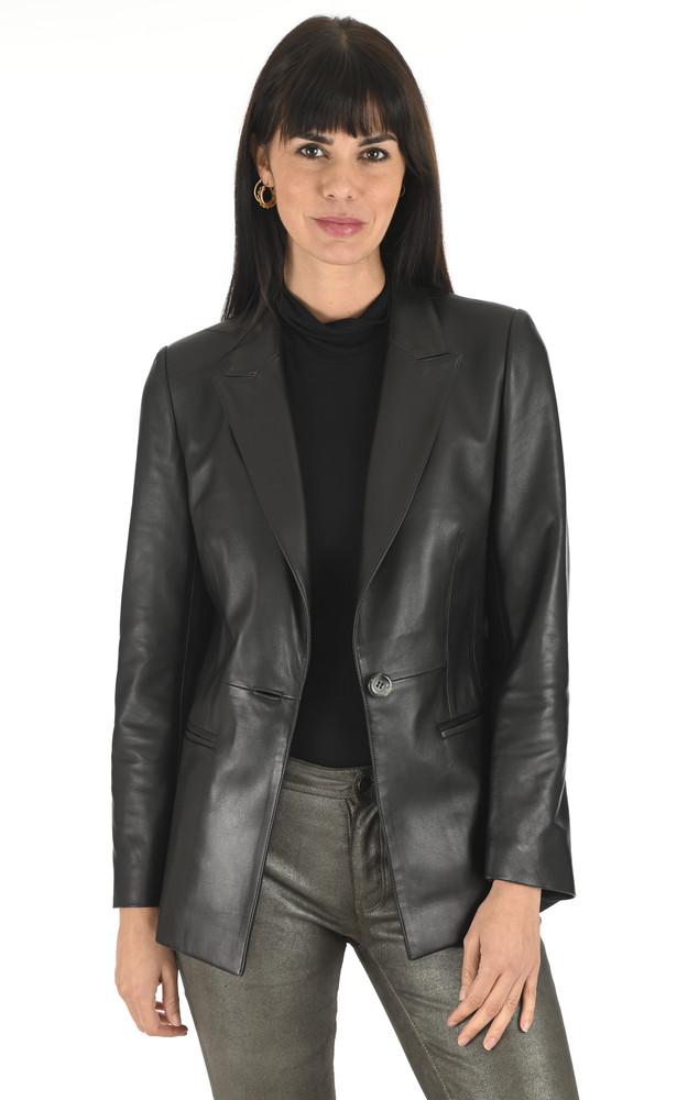 La Canadienne Blazer Agneau Noir
