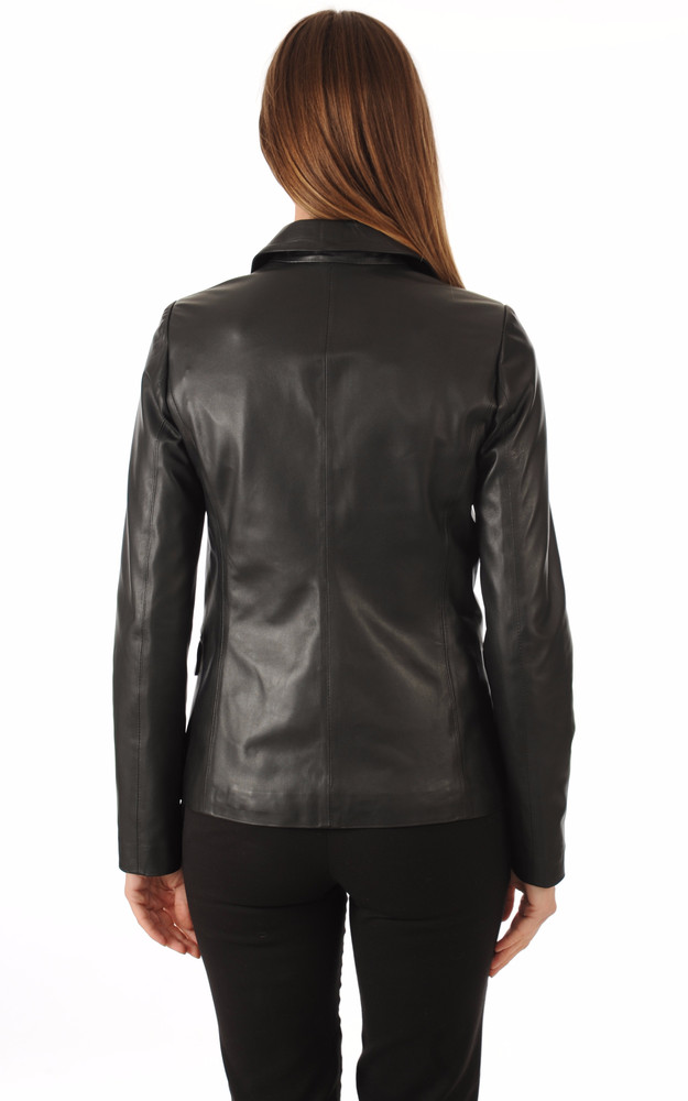 La Canadienne Blazer Agneau Noir