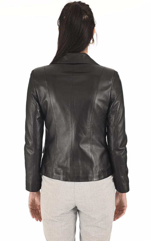 La Canadienne Blazer Agneau Noir