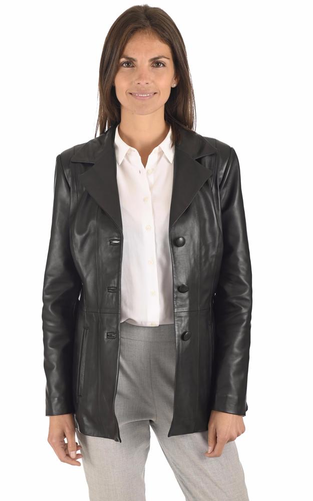 la canadienne Blazer confortable agneau noir