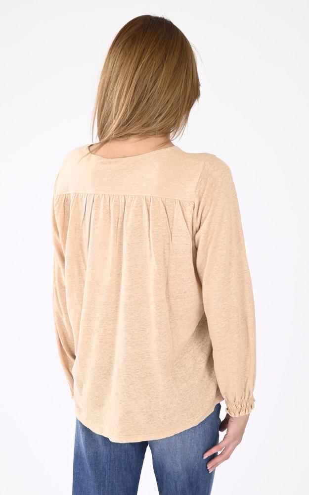 La Canadienne Blouse Lin Evy Beige