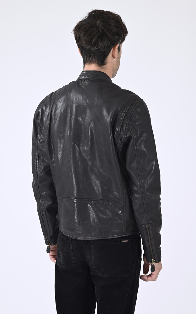 La Canadienne Blouson Agneau Akronima Noir