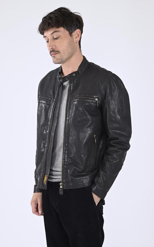 la canadienne Blouson agneau Akronima noir