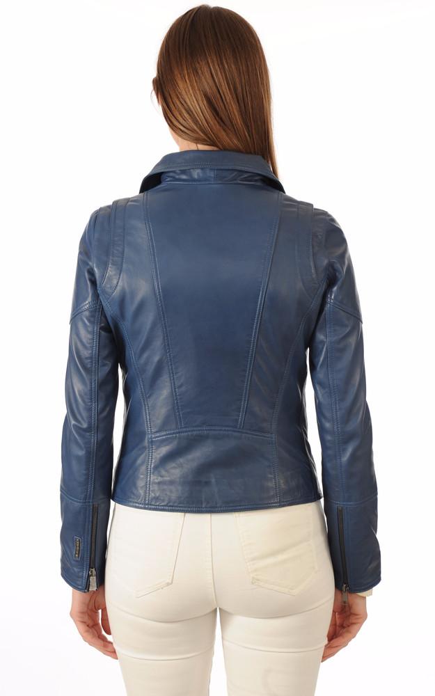 La Canadienne Blouson Agneau Bleu Denim