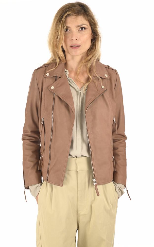 la canadienne Blouson agneau camel